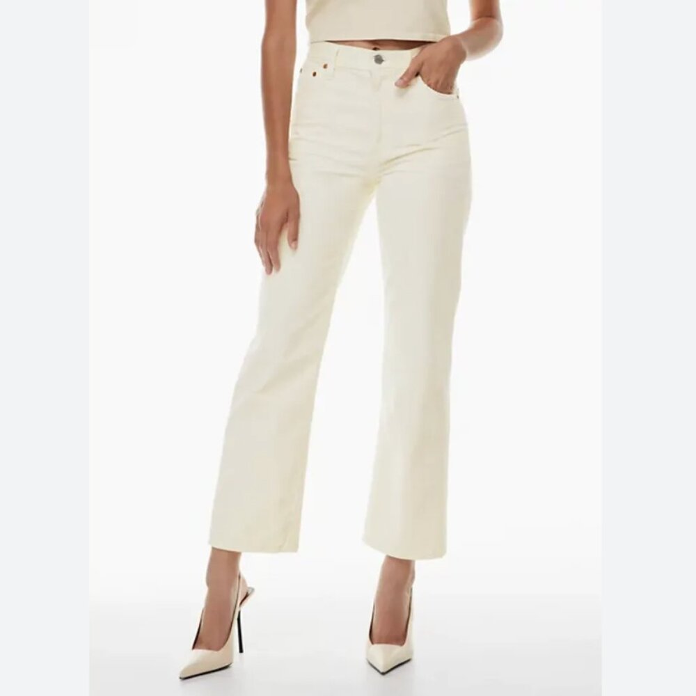 Aritzia Denim Forum Arlo High Rise Straight Corduroy, size 27, length 28